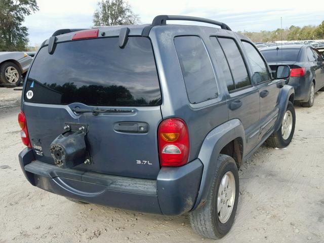 1J8GK58K12W286073 - 2002 JEEP LIBERTY LI BLUE photo 4