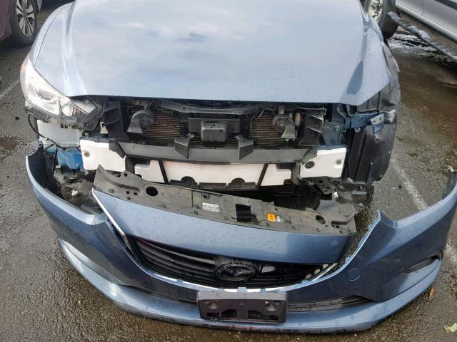 JM1GJ1U68E1141416 - 2014 MAZDA 6 SPORT BLUE photo 9