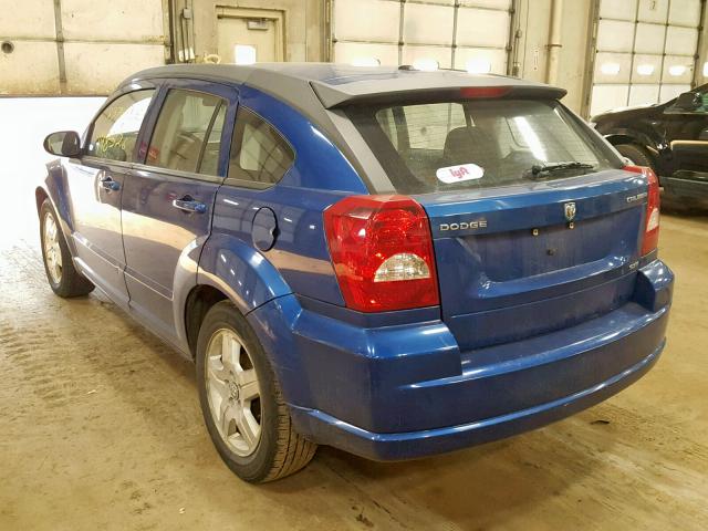 1B3HB48C09D164309 - 2009 DODGE CALIBER SX BLUE photo 3