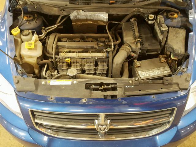 1B3HB48C09D164309 - 2009 DODGE CALIBER SX BLUE photo 7