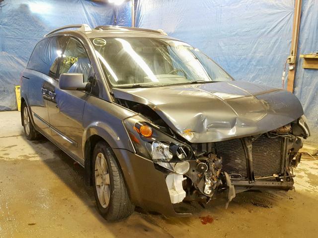 5N1BV28U36N108424 - 2006 NISSAN QUEST S CHARCOAL photo 1