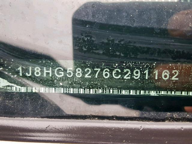 1J8HG58276C291162 - 2006 JEEP COMMANDER Boz foto 10