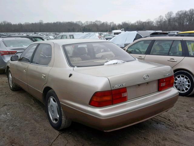 JT8BH28F5V0090256 - 1997 LEXUS LS 400 GOLD photo 3