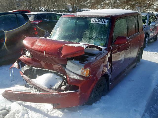 JTLKT324264120549 - 2006 TOYOTA SCION XB Бордовый фото 2