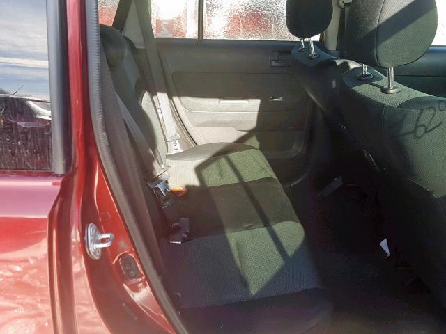 JTLKT324264120549 - 2006 TOYOTA SCION XB Бордовый фото 6