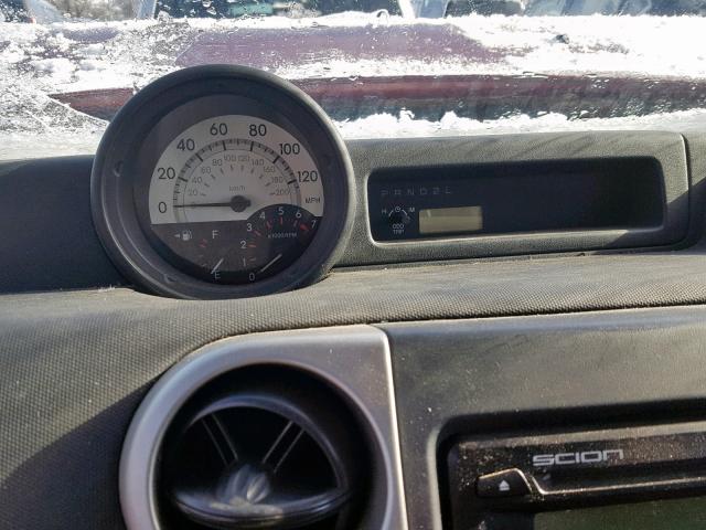 JTLKT324264120549 - 2006 TOYOTA SCION XB Бордовый фото 8