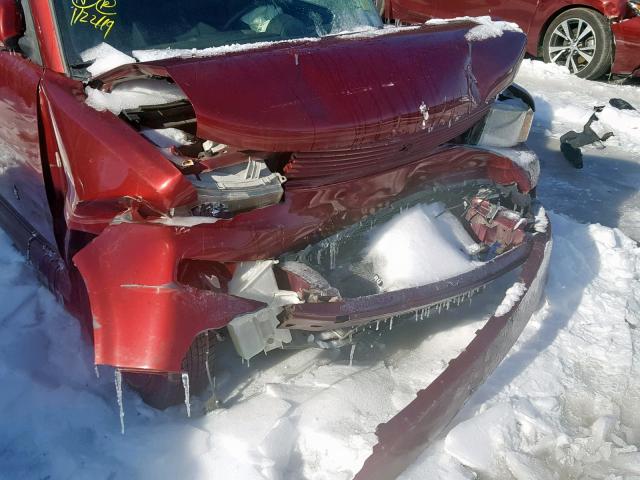 JTLKT324264120549 - 2006 TOYOTA SCION XB Бордовый фото 9