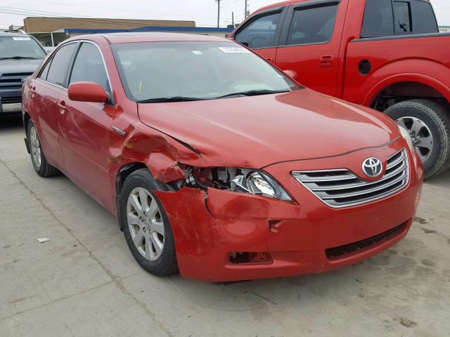 4T1BB46K89U107897 - 2009 TOYOTA CAMRY HYBR RED photo 1