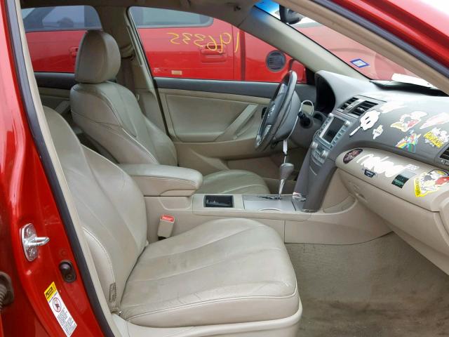 4T1BB46K89U107897 - 2009 TOYOTA CAMRY HYBR RED photo 5