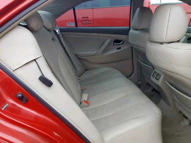 4T1BB46K89U107897 - 2009 TOYOTA CAMRY HYBR RED photo 6