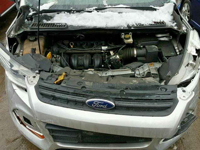 1FMCU0F75DUD33830 - 2013 FORD ESCAPE S SILVER photo 7