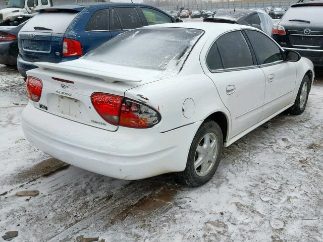 1G3N152E24C163966 - 2004 OLDSMOBILE ALERO GL WHITE photo 4