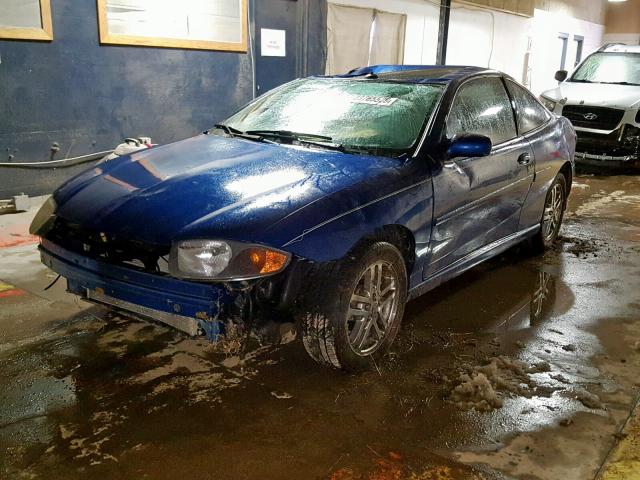 1G1JH12F047180395 - 2004 CHEVROLET CAVALIER L BLUE photo 2