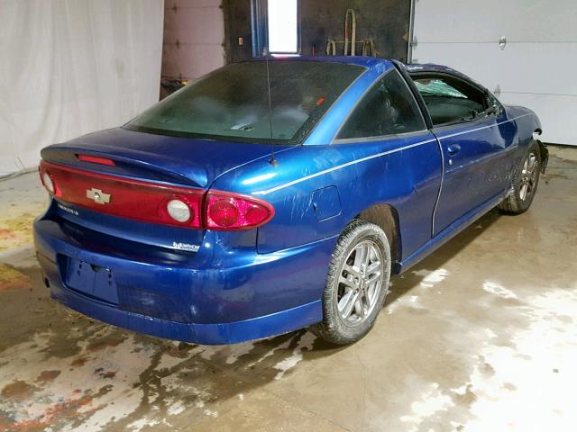 1G1JH12F047180395 - 2004 CHEVROLET CAVALIER L BLUE photo 4