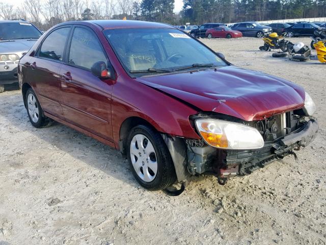 KNAFE121675452262 - 2007 KIA SPECTRA EX BURGUNDY photo 1