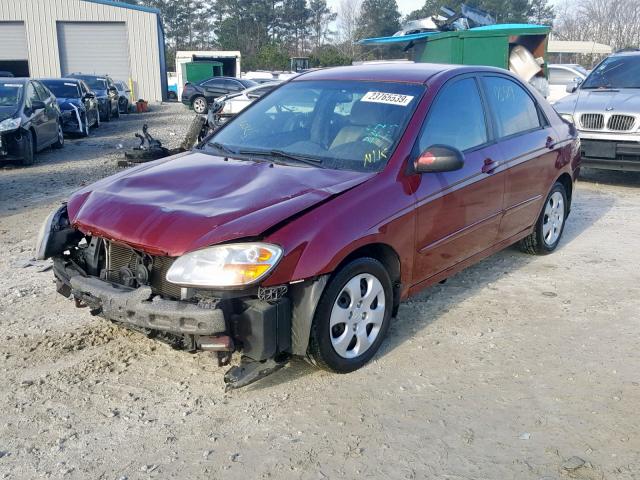 KNAFE121675452262 - 2007 KIA SPECTRA EX BURGUNDY photo 2