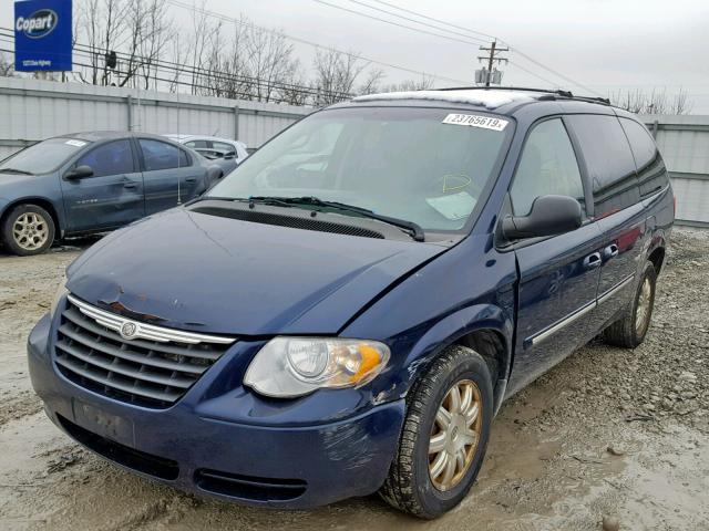 2A4GP54L56R796524 - 2006 CHRYSLER TOWN & COU BLUE photo 2