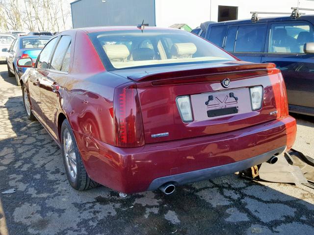 1G6DC67A750200717 - 2005 CADILLAC STS RED photo 3