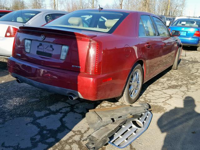 1G6DC67A750200717 - 2005 CADILLAC STS RED photo 4