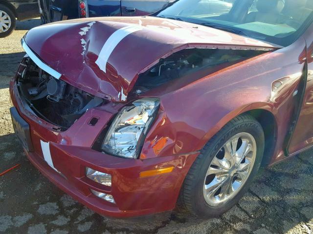1G6DC67A750200717 - 2005 CADILLAC STS RED photo 9