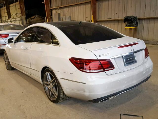 WDDKJ5KB1EF246437 - 2014 MERCEDES-BENZ E 350 WHITE photo 3