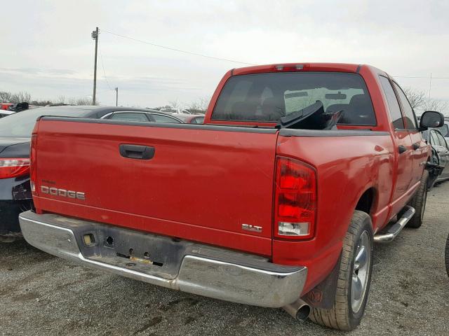 1D7HA18D54J124316 - 2004 DODGE RAM 1500 S 红色 照片 4