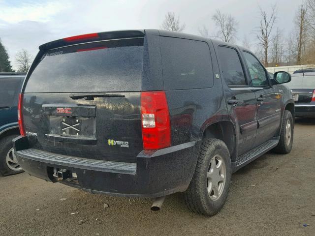 1GKFK13568R236228 - 2008 GMC YUKON HYBR BLACK photo 4