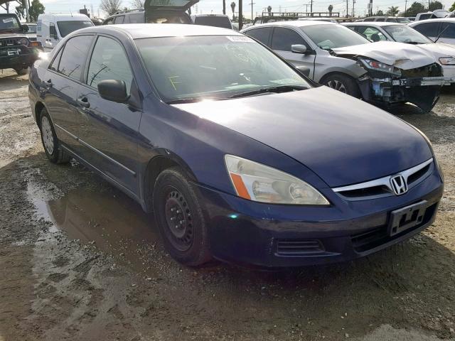 JHMCM56177C005332 - 2007 HONDA ACCORD VAL BLUE photo 1