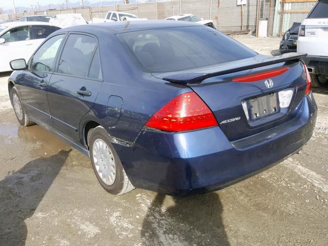 JHMCM56177C005332 - 2007 HONDA ACCORD VAL BLUE photo 3