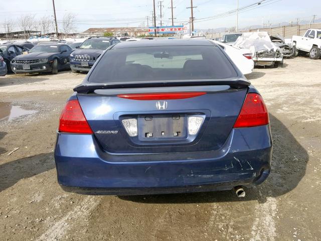 JHMCM56177C005332 - 2007 HONDA ACCORD VAL BLUE photo 9