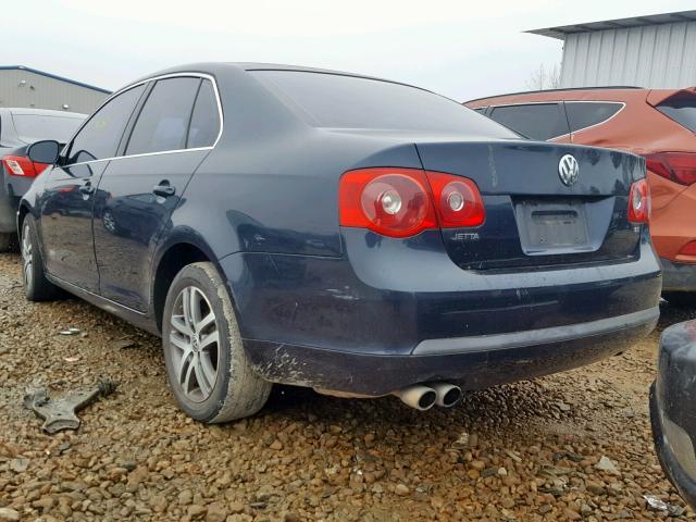 3VWRF71K66M703202 - 2006 VOLKSWAGEN JETTA 2.5 BLUE photo 3