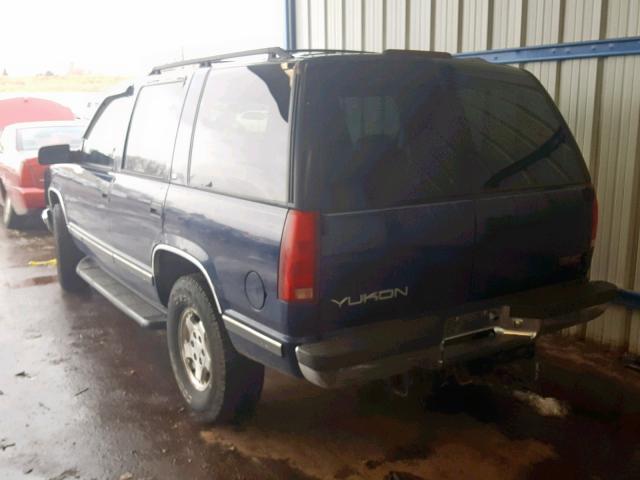 1GKEK13R6XJ723148 - 1999 GMC YUKON BLUE photo 3