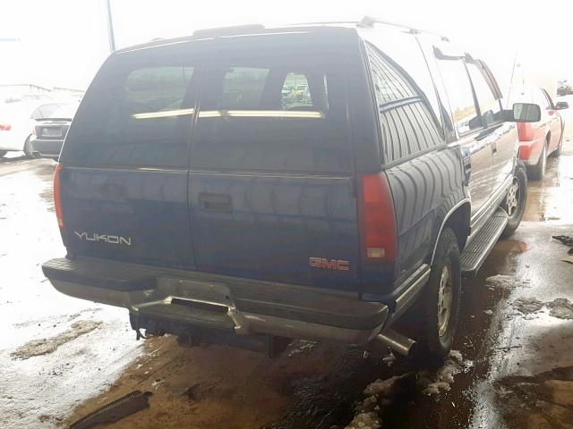 1GKEK13R6XJ723148 - 1999 GMC YUKON BLUE photo 4