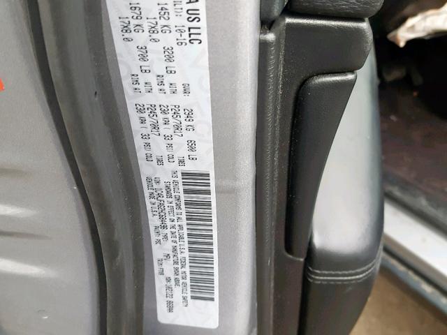 1C4RJFAG2HC684496 - 2017 JEEP GRAND CHER ვერცხლისფერი ფოტო 10