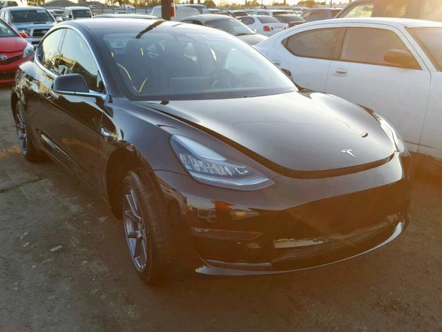 5YJ3E1EA9JF004847 - 2018 TESLA MODEL 3 BLACK photo 1