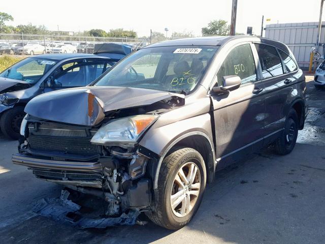 5J6RE3H79AL033231 - 2010 HONDA CR-V EXL GRAY photo 2