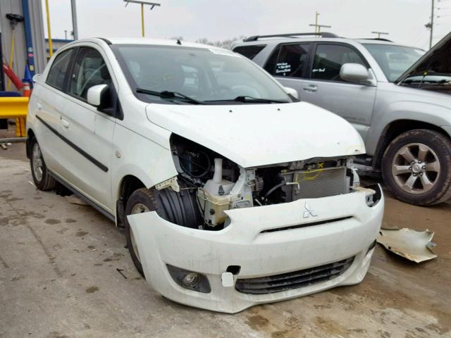 ML32A4HJ2EH023205 - 2014 MITSUBISHI MIRAGE ES WHITE photo 1