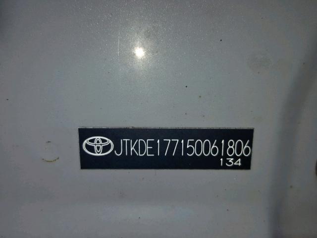 JTKDE177150061806 - 2005 TOYOTA SCION TC ნაცრისფერი ფოტო 10