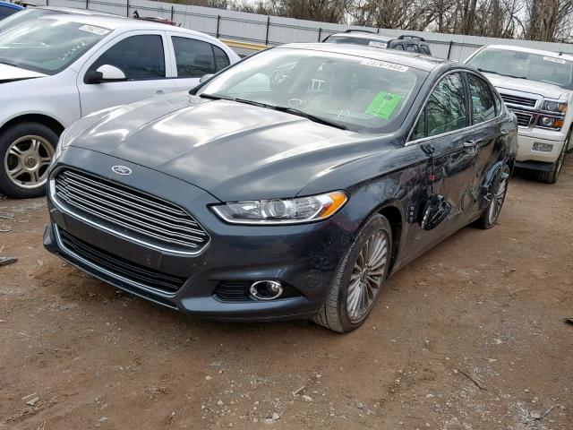 3FA6P0K97FR303177 - 2015 FORD FUSION TIT GREEN photo 2