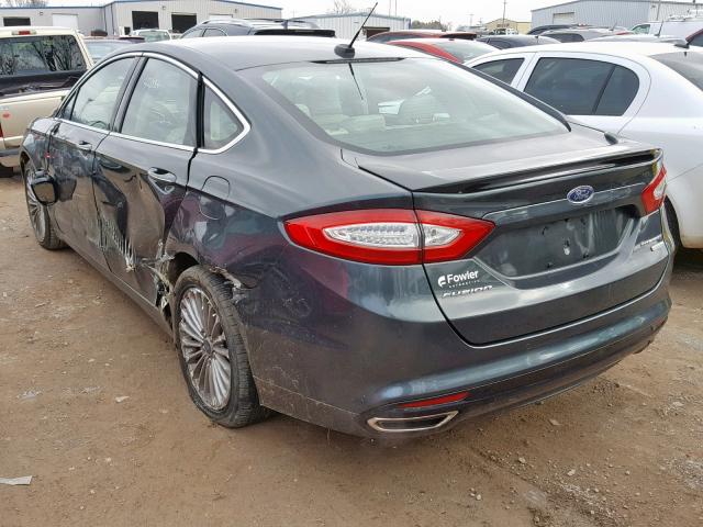 3FA6P0K97FR303177 - 2015 FORD FUSION TIT GREEN photo 3