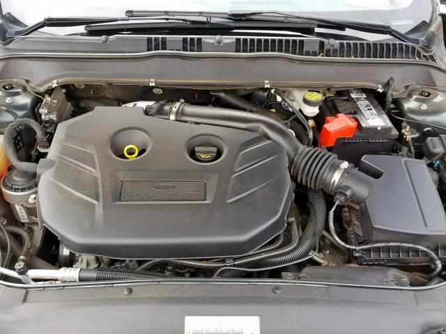 3FA6P0K97FR303177 - 2015 FORD FUSION TIT GREEN photo 7