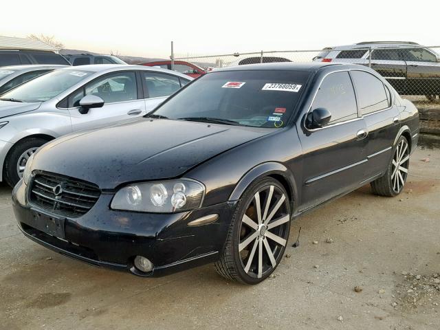 JN1CA31D81T815708 - 2001 NISSAN MAXIMA GXE BLACK photo 2