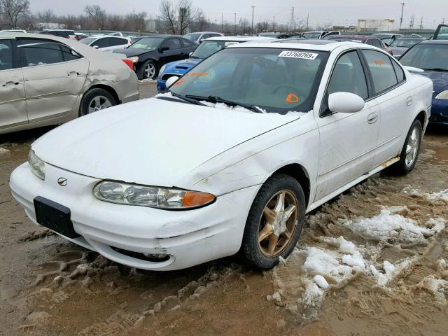 1G3NF52E4YC416699 - 2000 OLDSMOBILE ALERO GLS WHITE photo 2