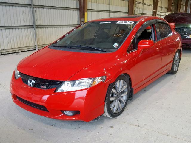 2HGFA5E53BH701012 - 2011 HONDA CIVIC SI RED photo 2