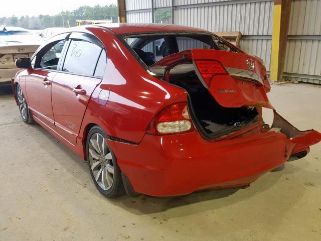 2HGFA5E53BH701012 - 2011 HONDA CIVIC SI RED photo 3