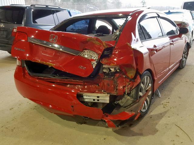 2HGFA5E53BH701012 - 2011 HONDA CIVIC SI RED photo 4