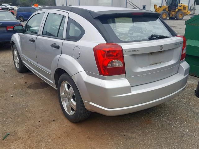 1B3HB48B77D557518 - 2007 DODGE CALIBER SX GRAY photo 3