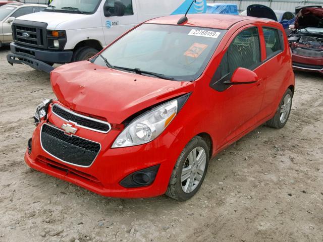 KL8CB6S93FC750174 - 2015 CHEVROLET SPARK LS RED photo 2