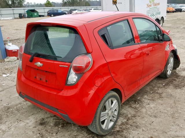 KL8CB6S93FC750174 - 2015 CHEVROLET SPARK LS RED photo 4