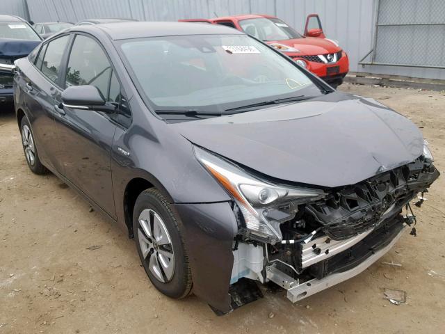 JTDKBRFU5J3596515 - 2018 TOYOTA PRIUS GRAY photo 1